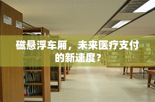磁悬浮车厢，未来医疗支付的新速度？