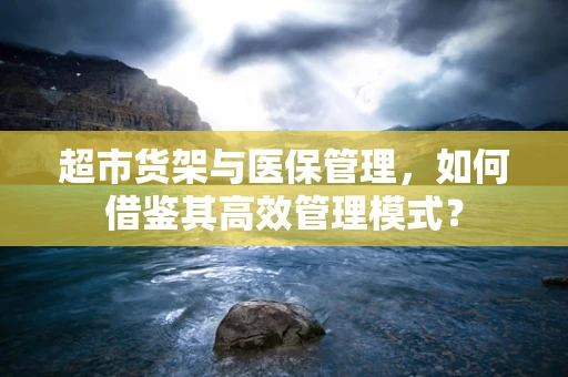 超市货架与医保管理，如何借鉴其高效管理模式？
