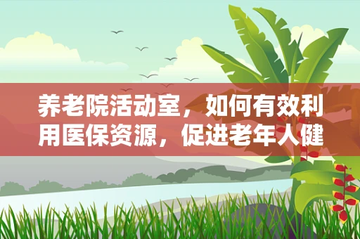 养老院活动室，如何有效利用医保资源，促进老年人健康与社交？