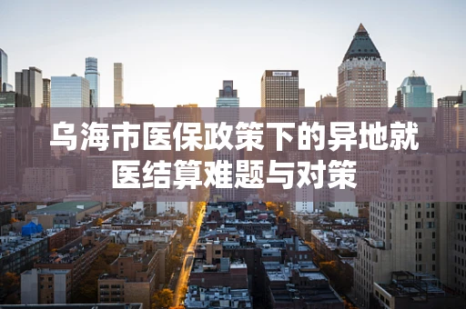 乌海市医保政策下的异地就医结算难题与对策