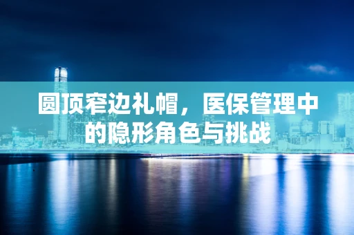 圆顶窄边礼帽，医保管理中的隐形角色与挑战