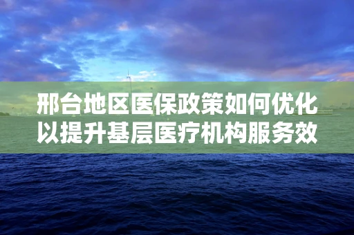 邢台地区医保政策如何优化以提升基层医疗机构服务效率？