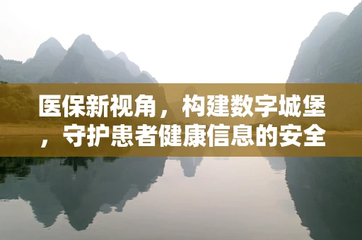 医保新视角，构建数字城堡，守护患者健康信息的安全壁垒
