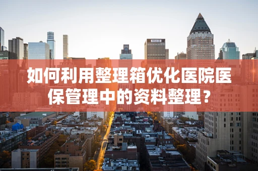 如何利用整理箱优化医院医保管理中的资料整理？