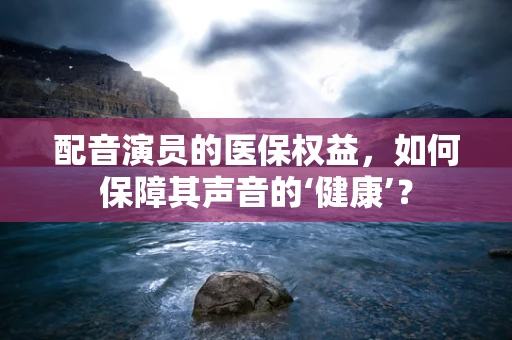 配音演员的医保权益，如何保障其声音的‘健康’？