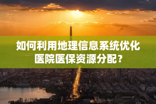 如何利用地理信息系统优化医院医保资源分配？