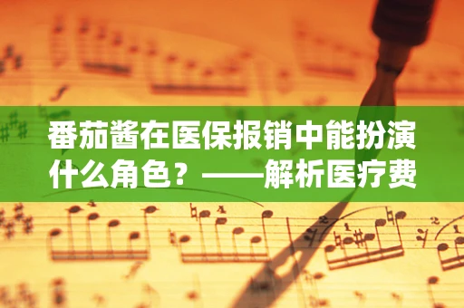 番茄酱在医保报销中能扮演什么角色？——解析医疗费用中的非传统报销项目