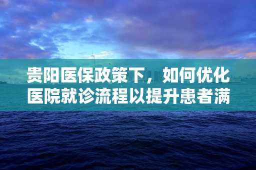 贵阳医保政策下，如何优化医院就诊流程以提升患者满意度？