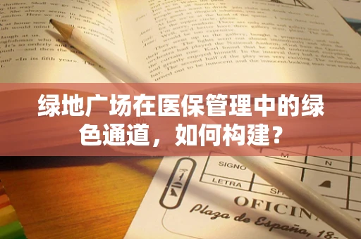 绿地广场在医保管理中的绿色通道，如何构建？