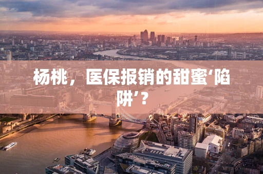 杨桃，医保报销的甜蜜‘陷阱’？
