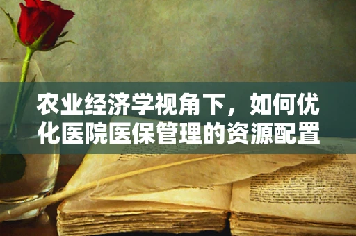 农业经济学视角下，如何优化医院医保管理的资源配置？