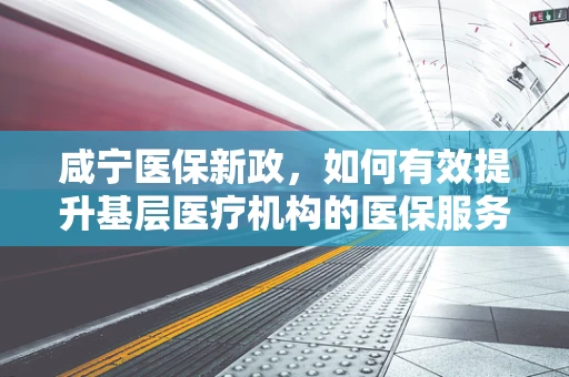 咸宁医保新政，如何有效提升基层医疗机构的医保服务水平？