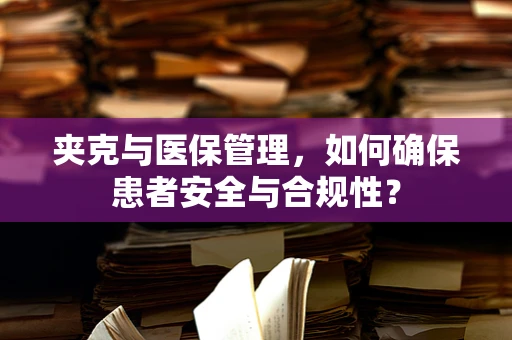 夹克与医保管理，如何确保患者安全与合规性？
