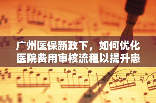广州医保新政下，如何优化医院费用审核流程以提升患者满意度？