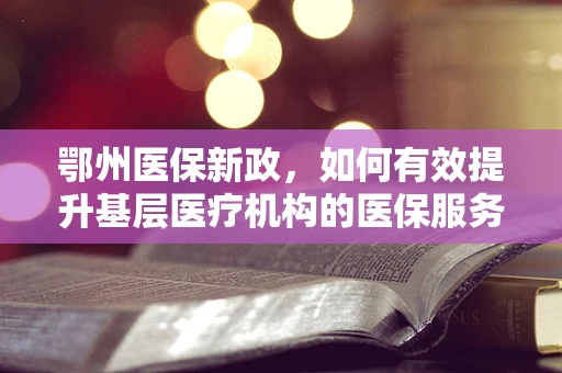 鄂州医保新政，如何有效提升基层医疗机构的医保服务水平？