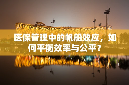 医保管理中的帆船效应，如何平衡效率与公平？