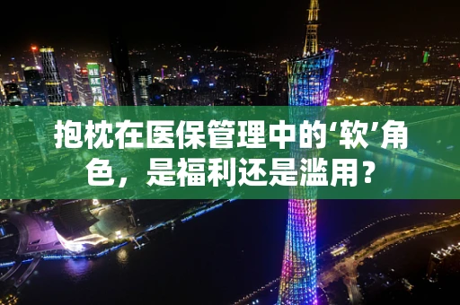 抱枕在医保管理中的‘软’角色，是福利还是滥用？