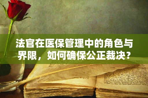法官在医保管理中的角色与界限，如何确保公正裁决？