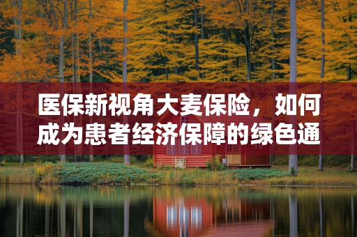 医保新视角大麦保险，如何成为患者经济保障的绿色通道？