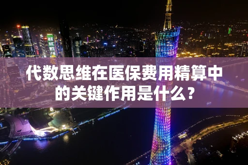 代数思维在医保费用精算中的关键作用是什么？