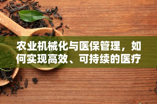 农业机械化与医保管理，如何实现高效、可持续的医疗服务？