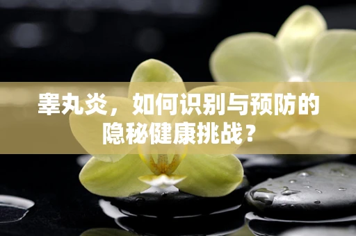 睾丸炎，如何识别与预防的隐秘健康挑战？