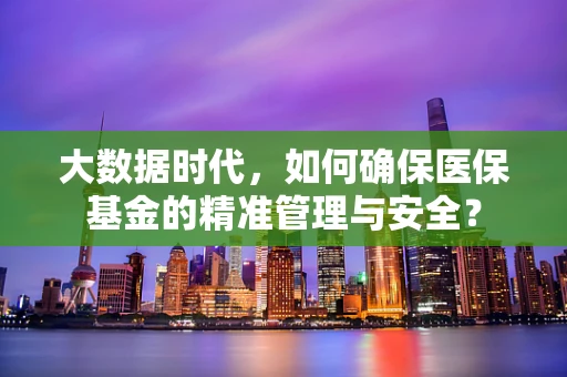 大数据时代，如何确保医保基金的精准管理与安全？