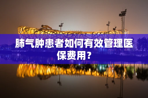肺气肿患者如何有效管理医保费用？