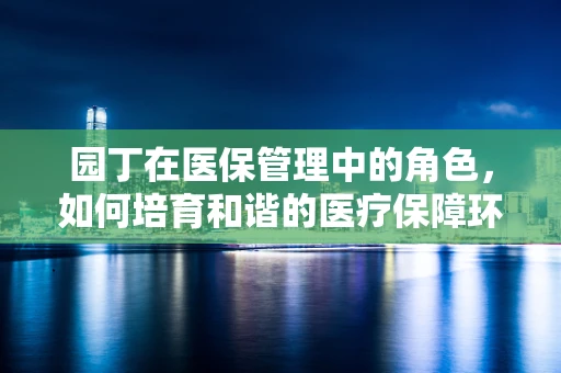 园丁在医保管理中的角色，如何培育和谐的医疗保障环境？