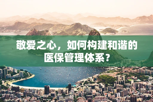 敬爱之心，如何构建和谐的医保管理体系？