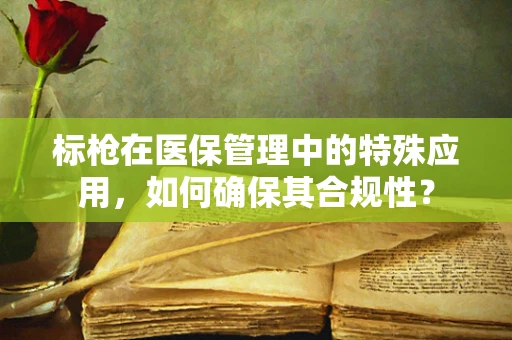 标枪在医保管理中的特殊应用，如何确保其合规性？