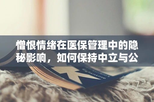 憎恨情绪在医保管理中的隐秘影响，如何保持中立与公正？