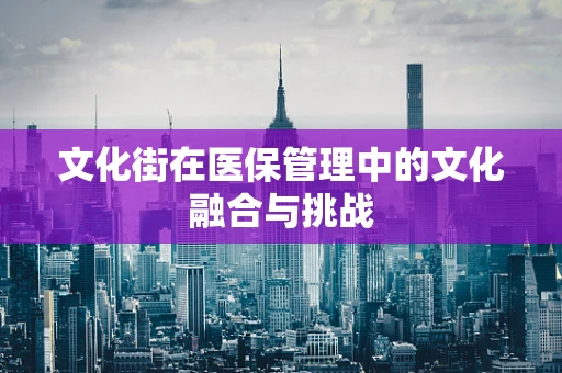 文化街在医保管理中的文化融合与挑战