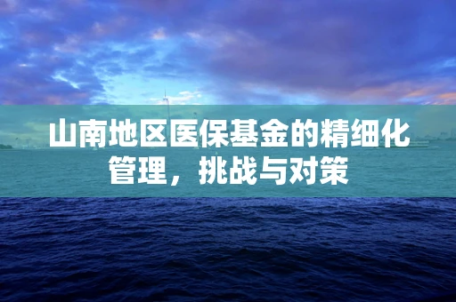 山南地区医保基金的精细化管理，挑战与对策