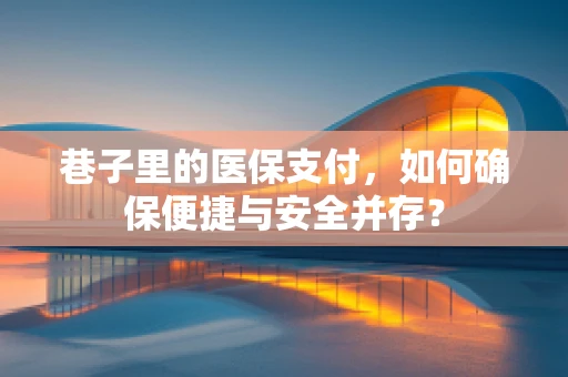 巷子里的医保支付，如何确保便捷与安全并存？