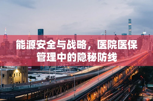 能源安全与战略，医院医保管理中的隐秘防线