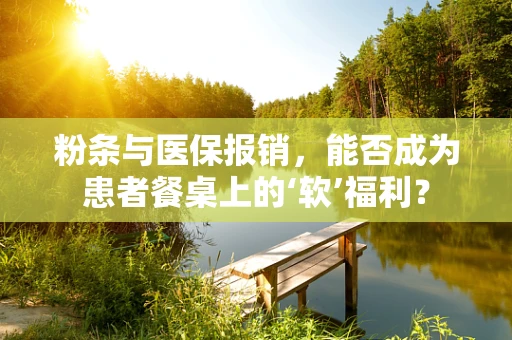 粉条与医保报销，能否成为患者餐桌上的‘软’福利？