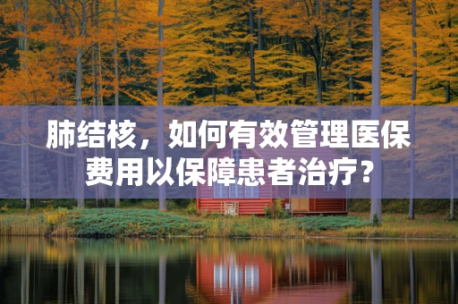 肺结核，如何有效管理医保费用以保障患者治疗？