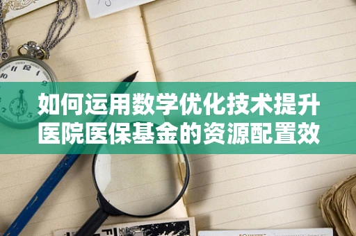 如何运用数学优化技术提升医院医保基金的资源配置效率？