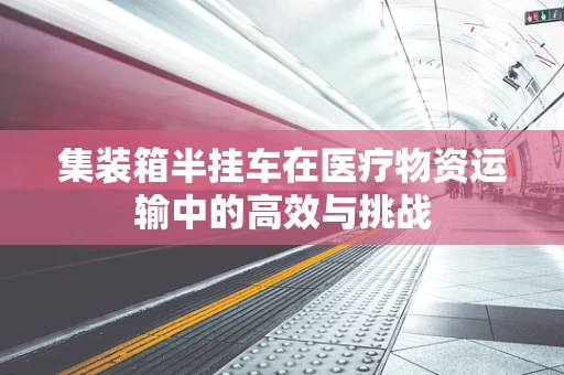 集装箱半挂车在医疗物资运输中的高效与挑战