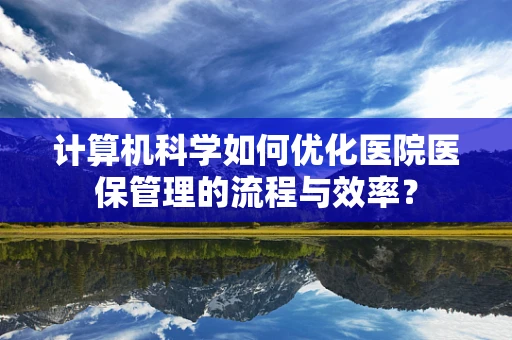 计算机科学如何优化医院医保管理的流程与效率？