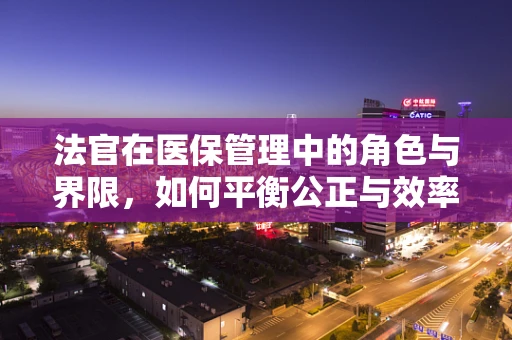 法官在医保管理中的角色与界限，如何平衡公正与效率？