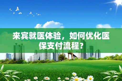 来宾就医体验，如何优化医保支付流程？