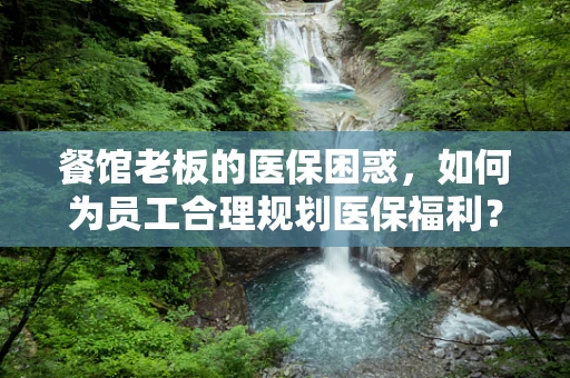 餐馆老板的医保困惑，如何为员工合理规划医保福利？