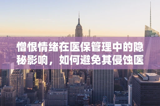 憎恨情绪在医保管理中的隐秘影响，如何避免其侵蚀医疗公平？