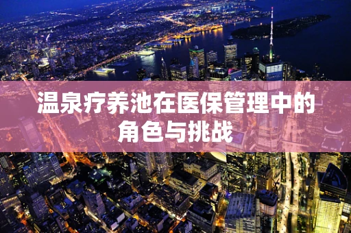 温泉疗养池在医保管理中的角色与挑战