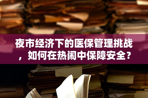 夜市经济下的医保管理挑战，如何在热闹中保障安全？