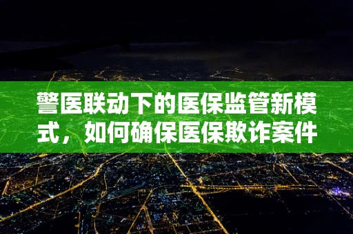警医联动下的医保监管新模式，如何确保医保欺诈案件的快速响应？